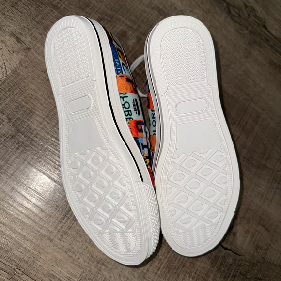 Jeep Girl License Plate Colorful Graphic Sneakers Size 8 - Picture 6 of 6